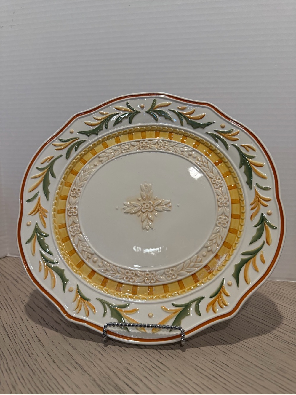 Fitz and Floyd Grand Haven Platter Serving Tray 12 X 12 No Chips